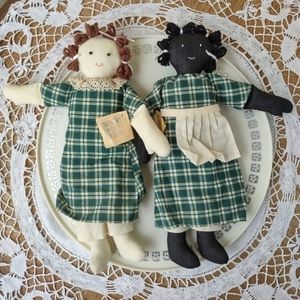 Vintage Handmade Ragdolls 13" Excellent Condition